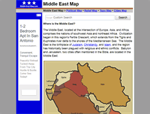Tablet Screenshot of middle-east-map.com